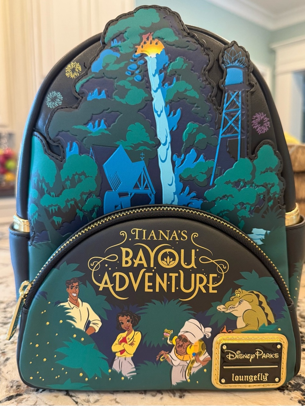 NWT Loungefly Disney Parks Tiana's Bayou Adventure Mini Backpack